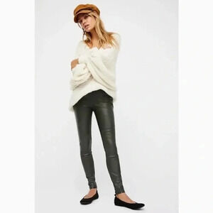 Free People Vegan Legging in Moss